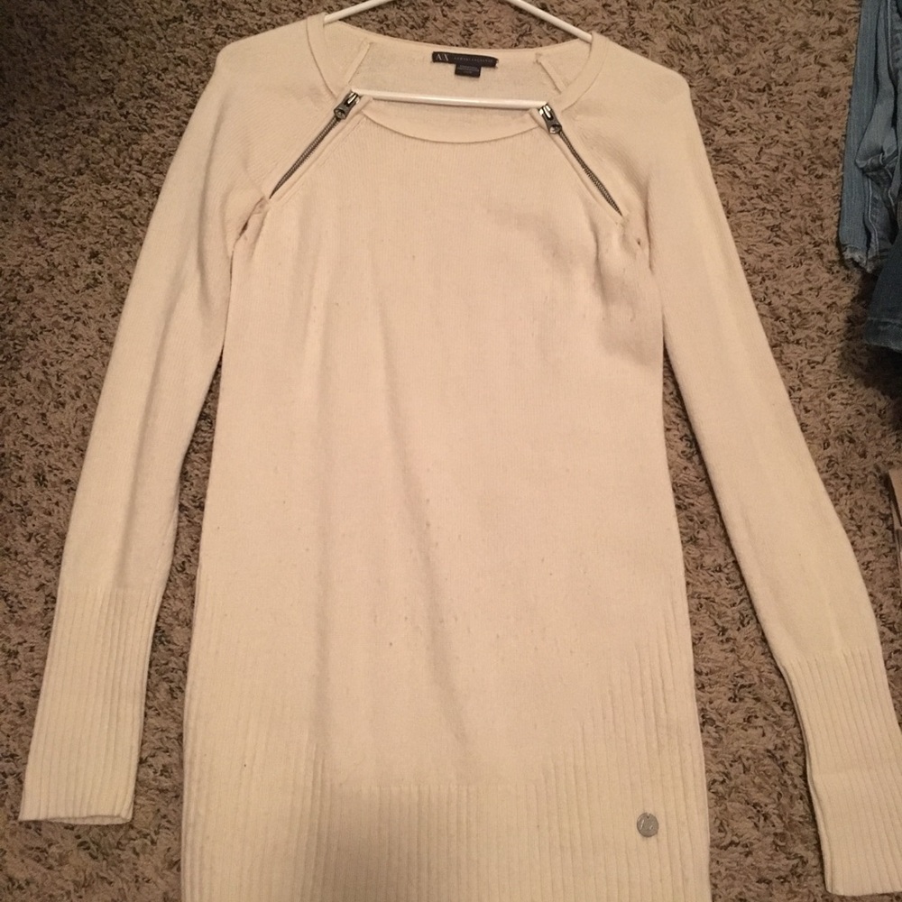 Armani Zipper Long Sweater